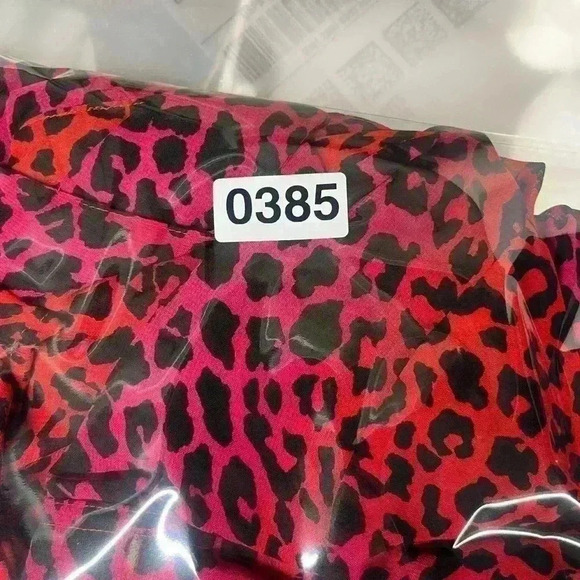 Lane Bryant Animal Print Blouse Womens 22/24 100% Poly lightweight Res pink 0385 - Picture 7 of 7